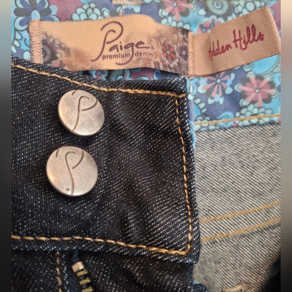 Paige Denim NWOT women's 31 cuffed dark wash Jeans
